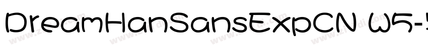DreamHanSansExpCN W5字体转换
